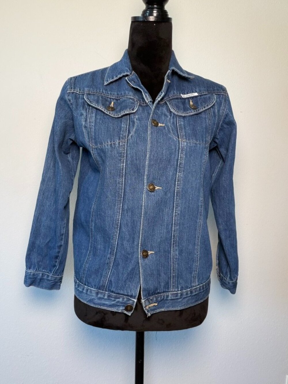Vintage Calabash Denim Jacket 12 Trucker Jean Jacket 70s 80s 100% Cotton